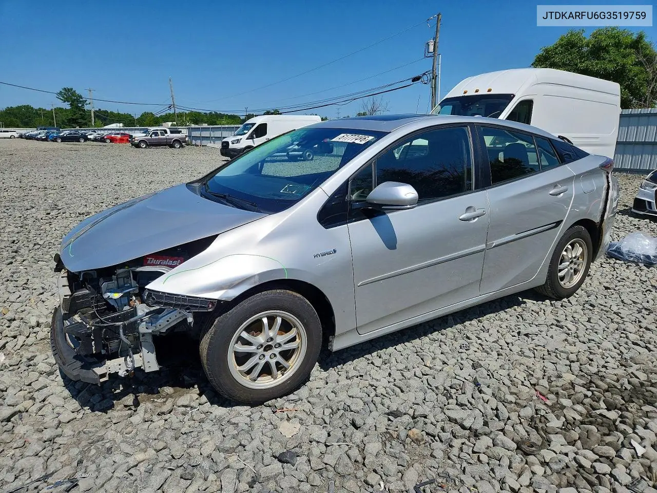 2016 Toyota Prius Four VIN: JTDKARFU6G3519759 Lot: 61777496