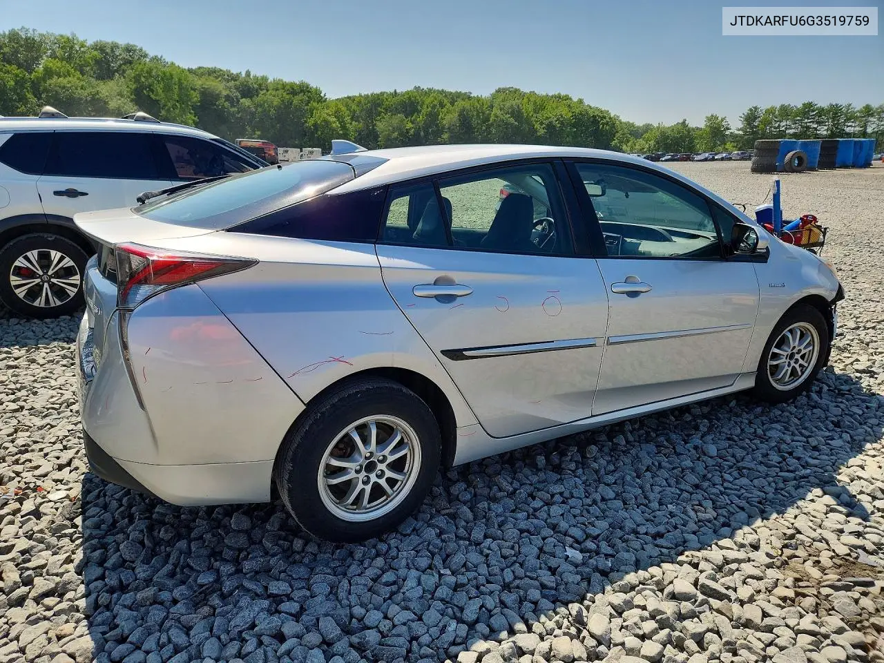 2016 Toyota Prius Four VIN: JTDKARFU6G3519759 Lot: 61777496