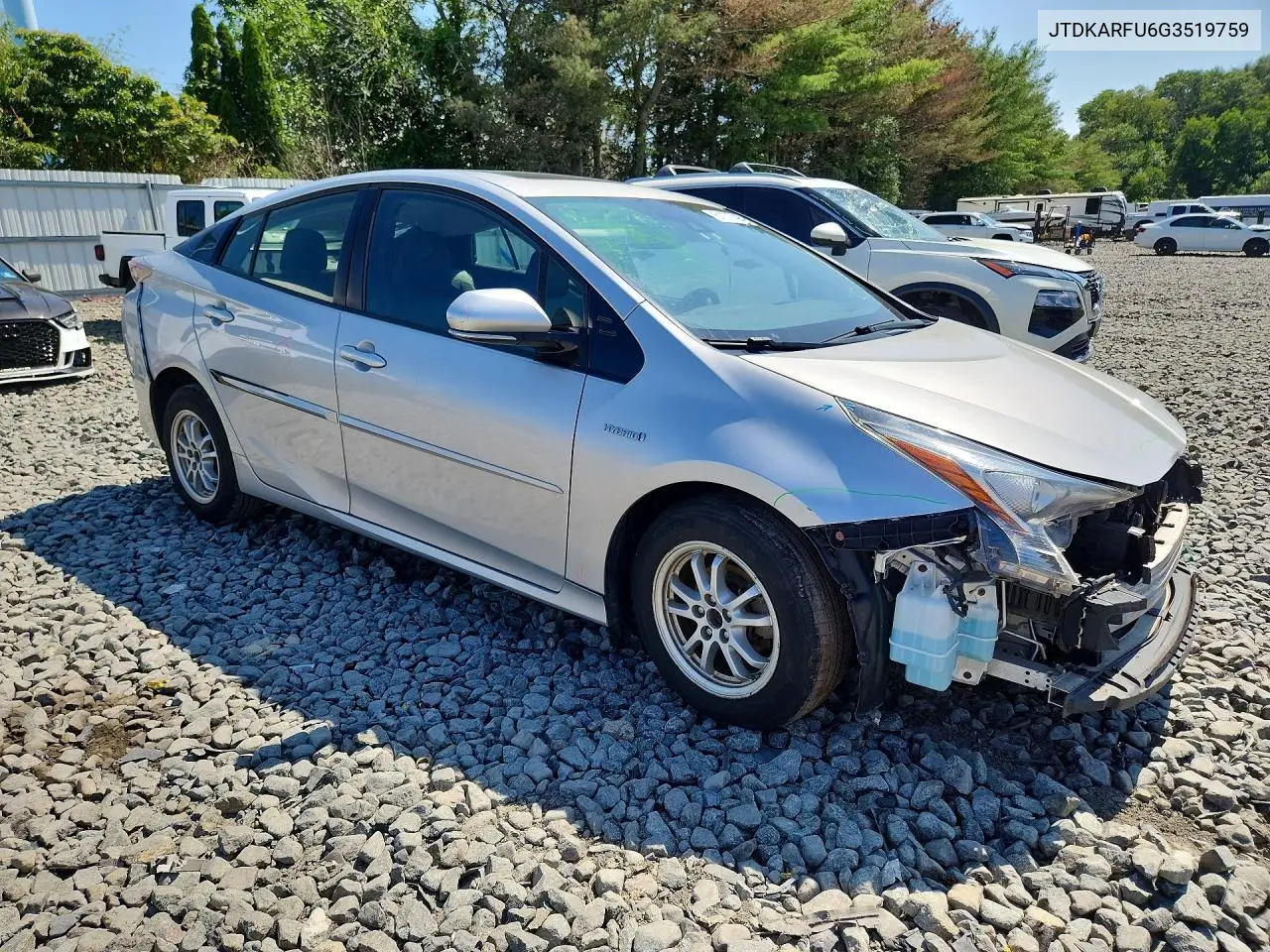 2016 Toyota Prius Four VIN: JTDKARFU6G3519759 Lot: 61777496