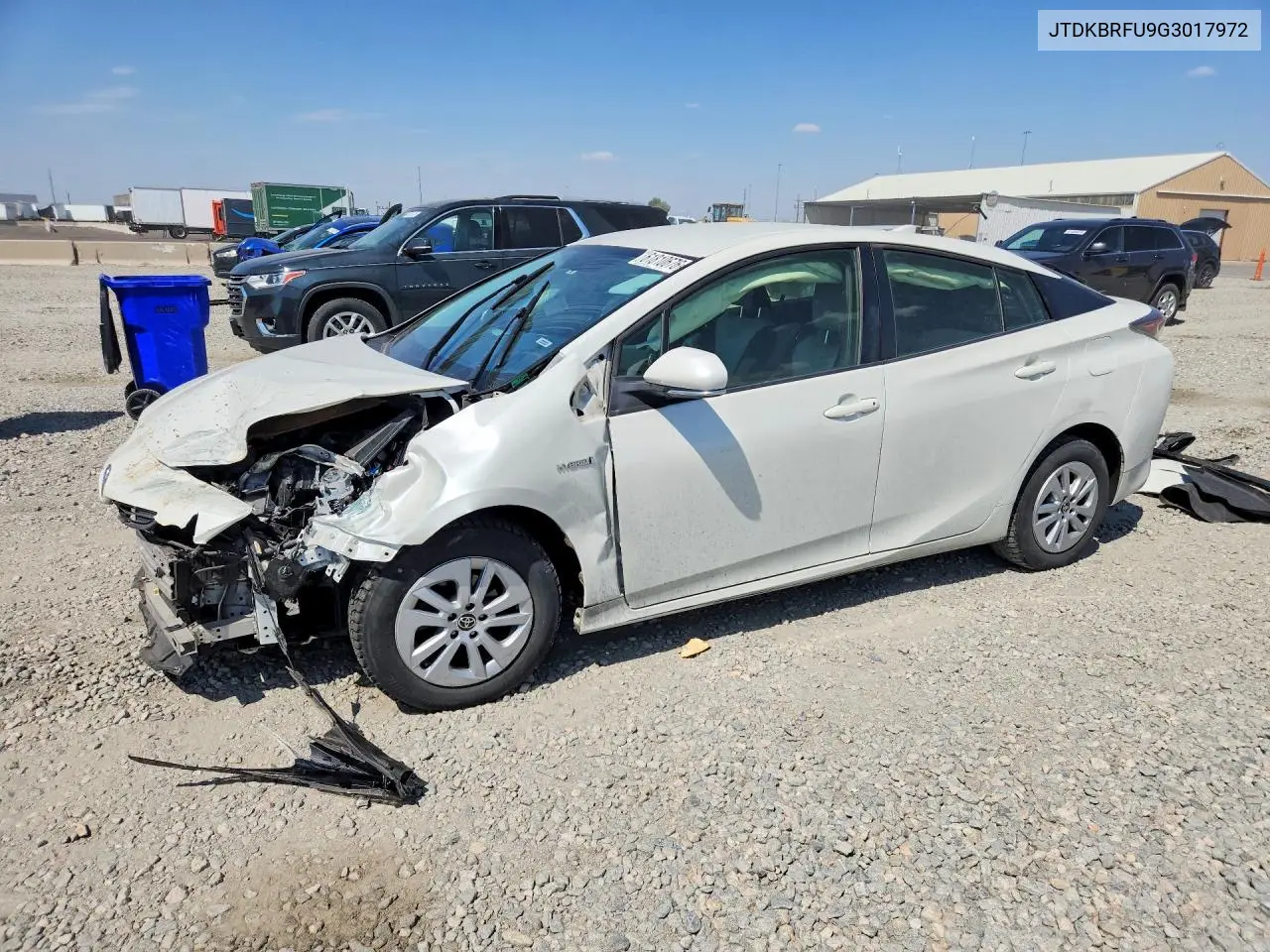 2016 Toyota Prius Two VIN: JTDKBRFU9G3017972 Lot: 61810676
