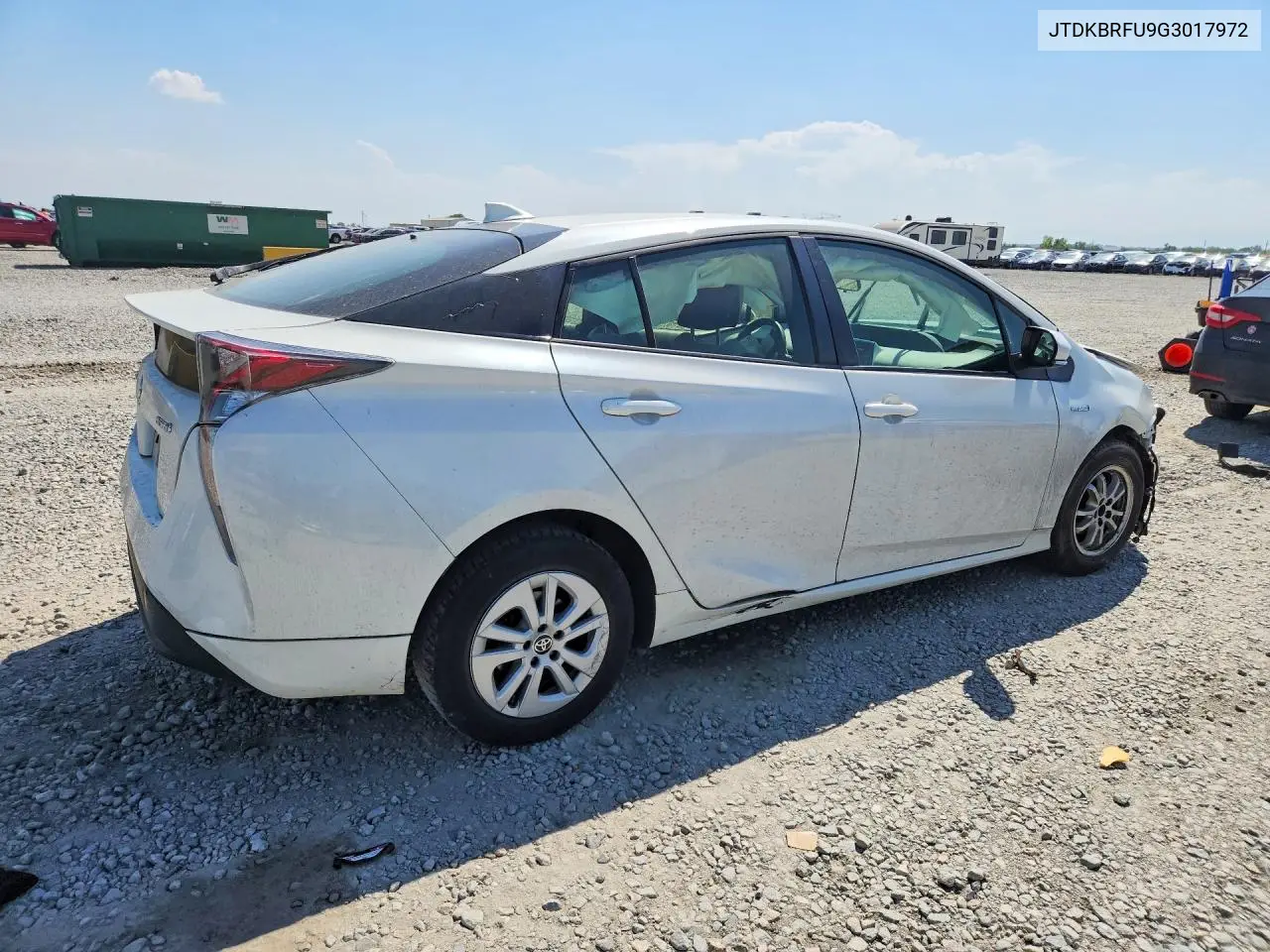 2016 Toyota Prius Two VIN: JTDKBRFU9G3017972 Lot: 61810676