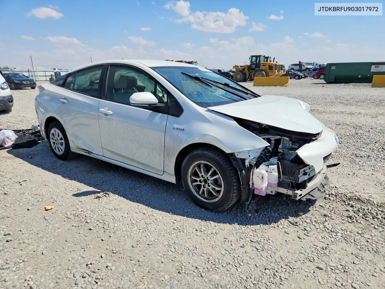 2016 Toyota Prius Two VIN: JTDKBRFU9G3017972 Lot: 61810676