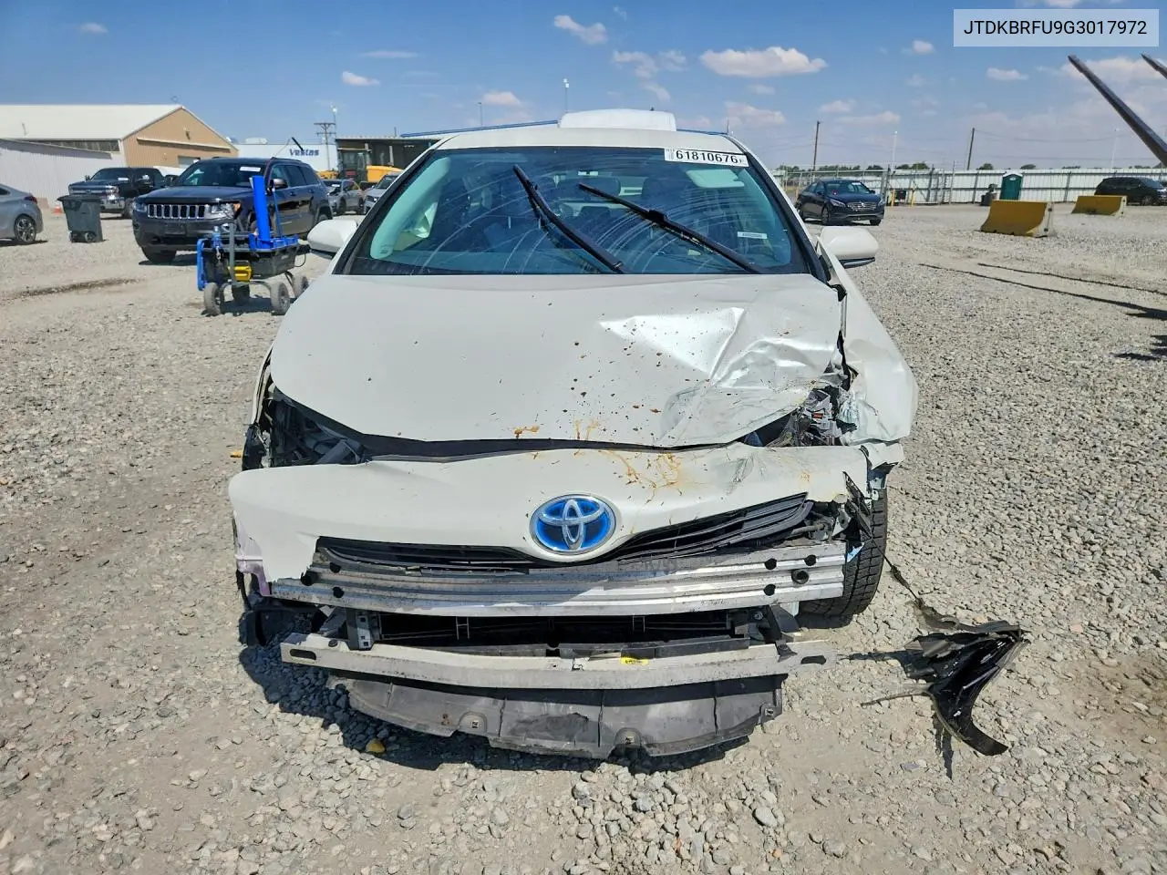 2016 Toyota Prius Two VIN: JTDKBRFU9G3017972 Lot: 61810676