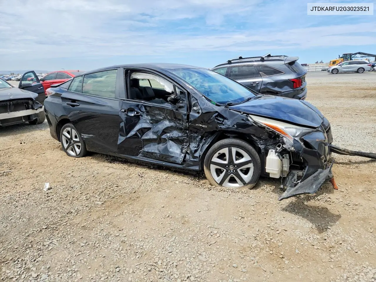 2016 Toyota Prius Three Touring VIN: JTDKARFU2G3023521 Lot: 61965956