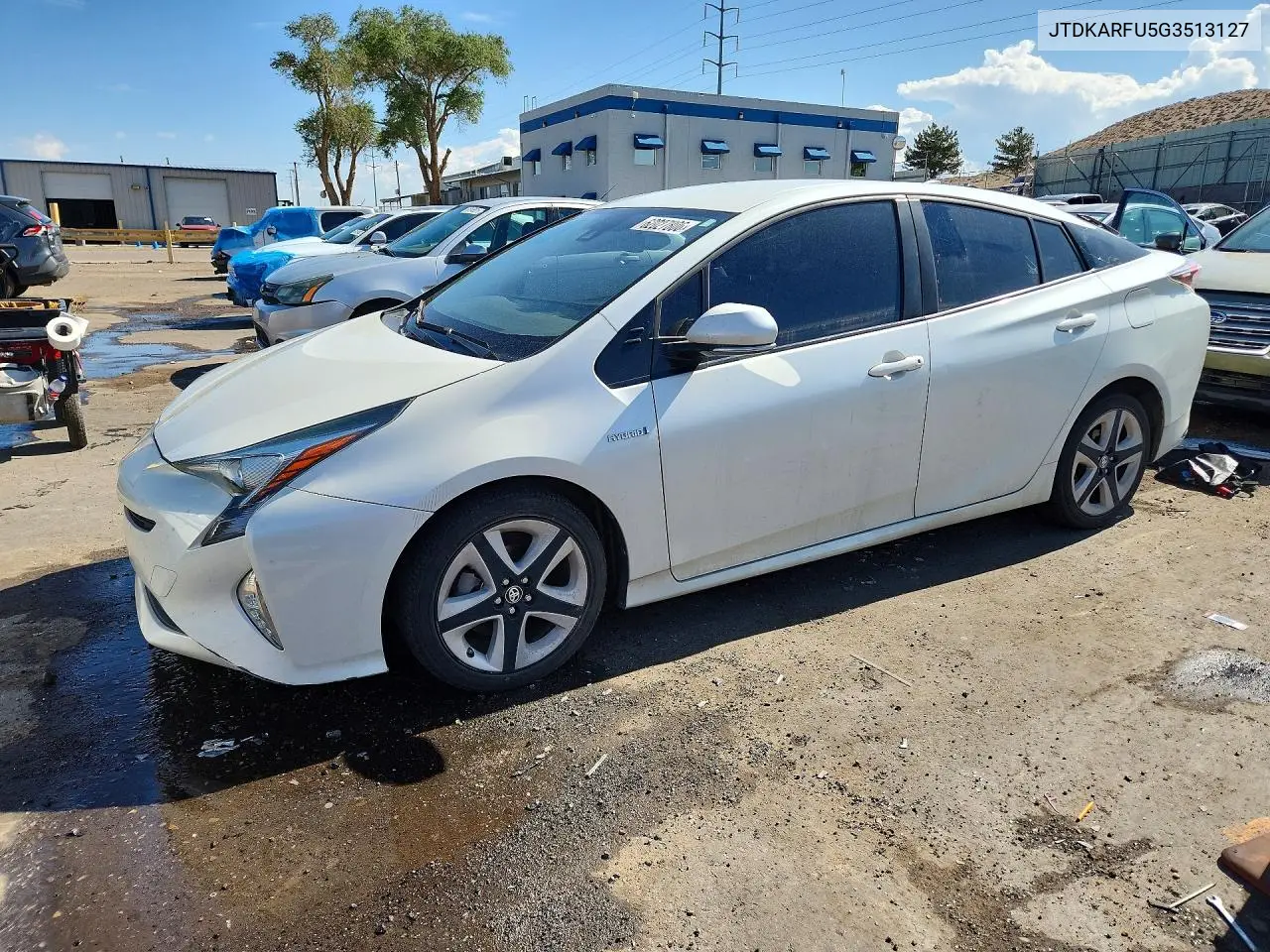 2016 Toyota Prius Three Touring VIN: JTDKARFU5G3513127 Lot: 62027806