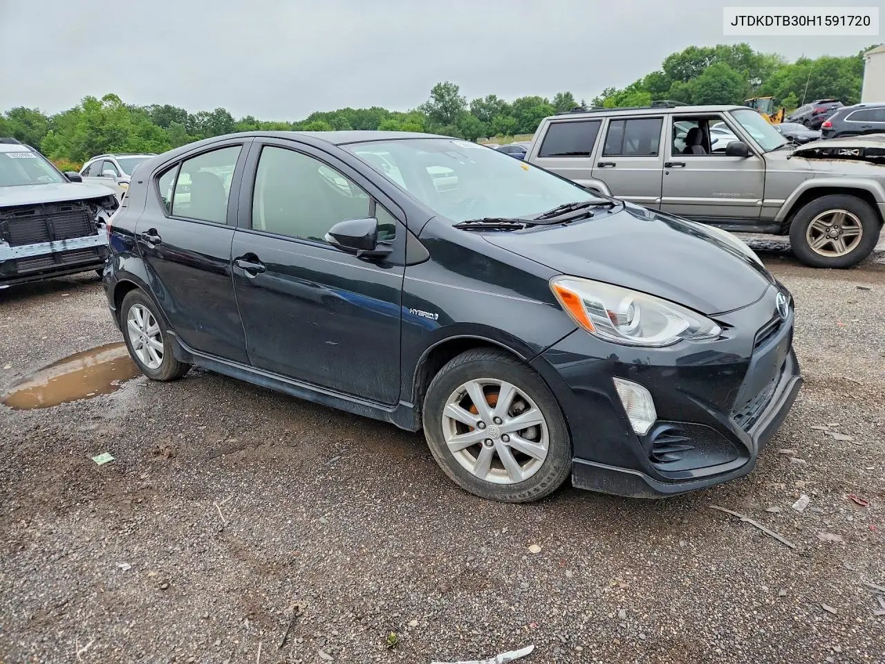 2017 Toyota Prius C Three VIN: JTDKDTB30H1591720 Lot: 56697856
