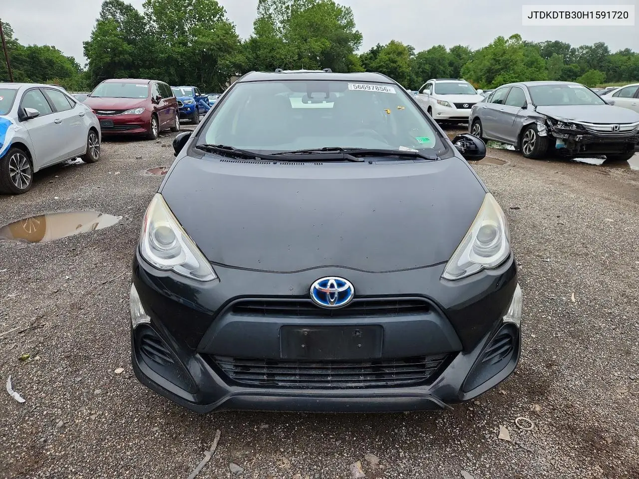 2017 Toyota Prius C Three VIN: JTDKDTB30H1591720 Lot: 56697856