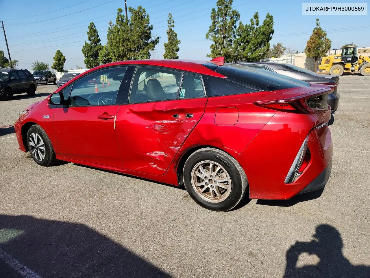 2017 Toyota Prius Prime Plus VIN: JTDKARFP9H3000569 Lot: 57994046