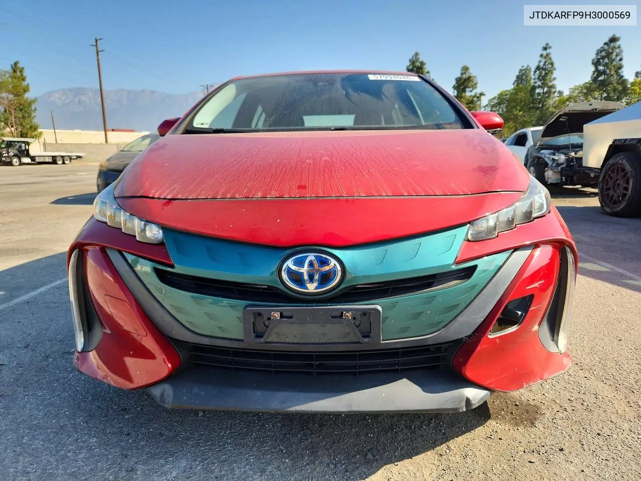 2017 Toyota Prius Prime Plus VIN: JTDKARFP9H3000569 Lot: 57994046