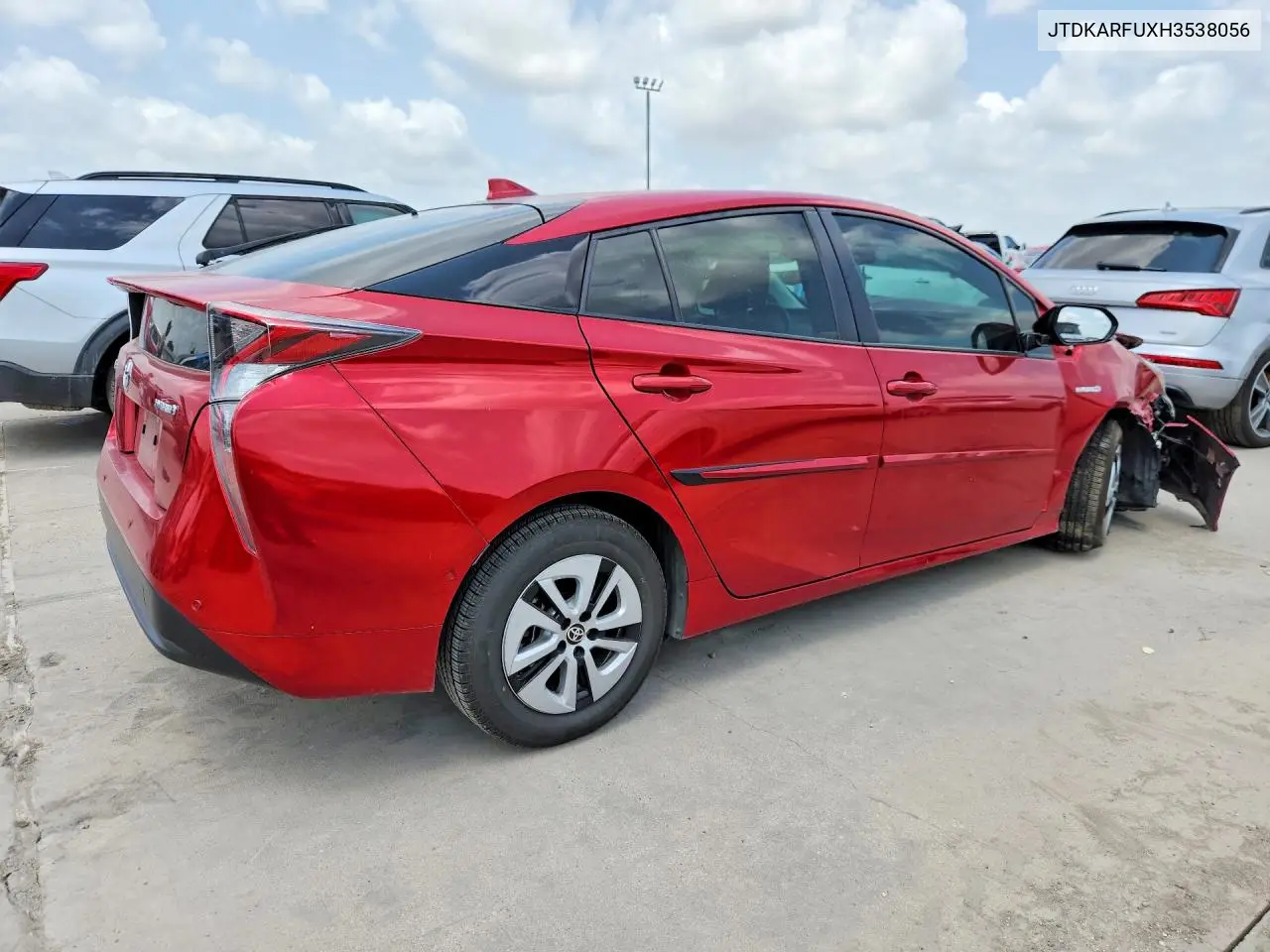 2017 Toyota Prius Four VIN: JTDKARFUXH3538056 Lot: 58221896