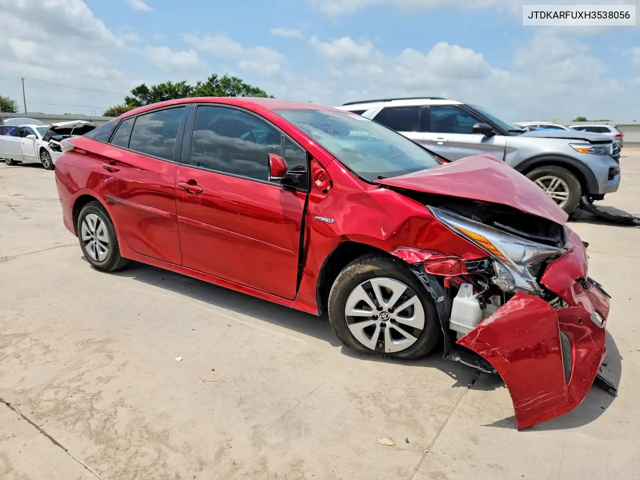 2017 Toyota Prius Four VIN: JTDKARFUXH3538056 Lot: 58221896