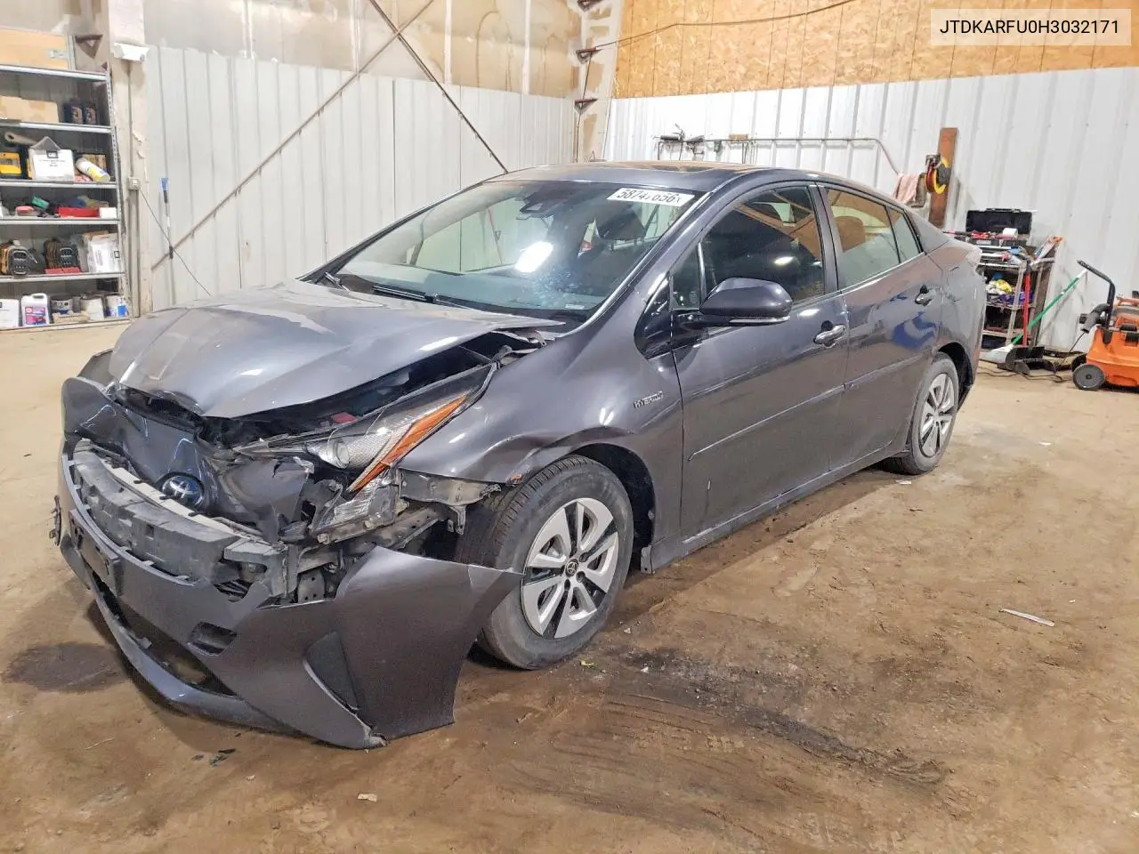 2017 Toyota Prius Three VIN: JTDKARFU0H3032171 Lot: 58747656