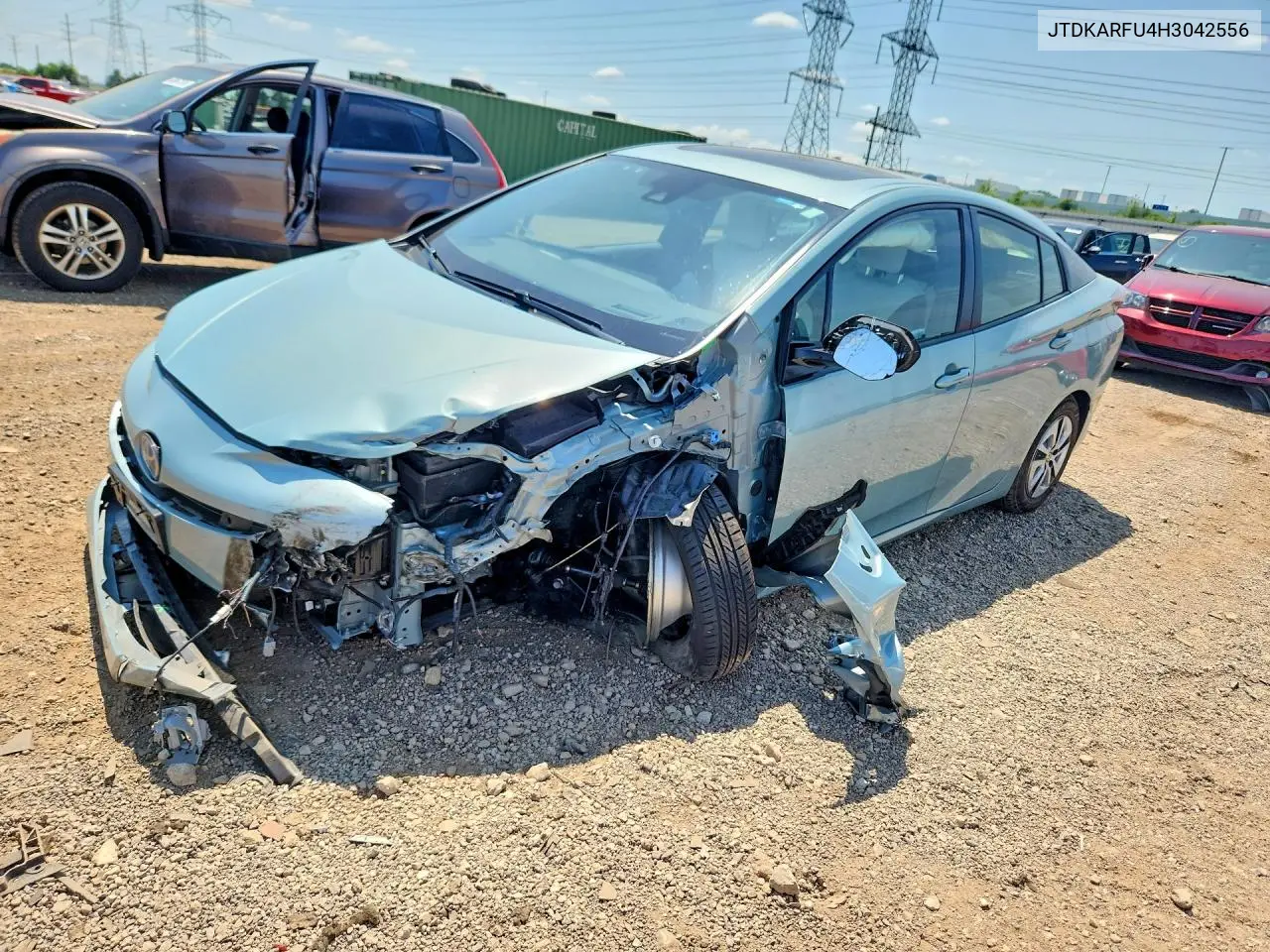 2017 Toyota Prius VIN: JTDKARFU4H3042556 Lot: 61331286