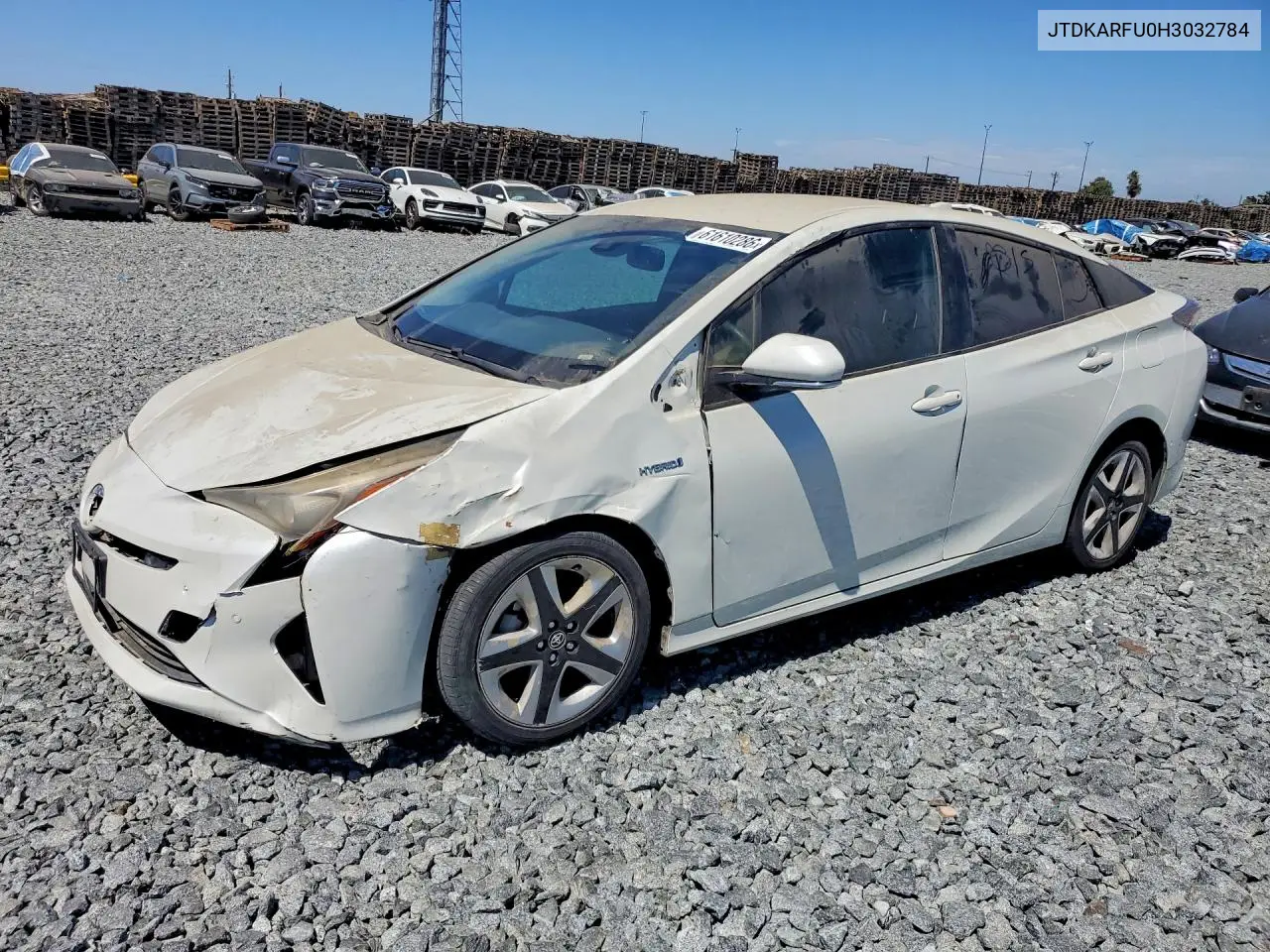 2017 Toyota Prius Four Touring VIN: JTDKARFU0H3032784 Lot: 61610286