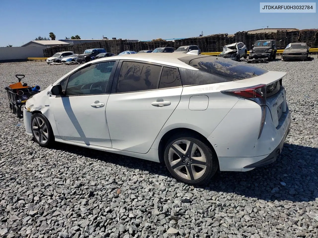 2017 Toyota Prius Four Touring VIN: JTDKARFU0H3032784 Lot: 61610286
