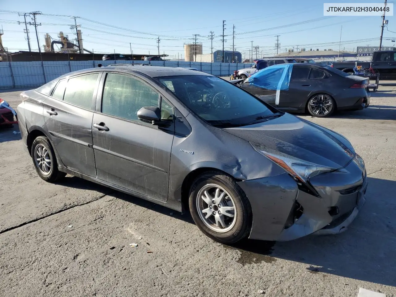 JTDKARFU2H3040448 2017 Toyota Prius