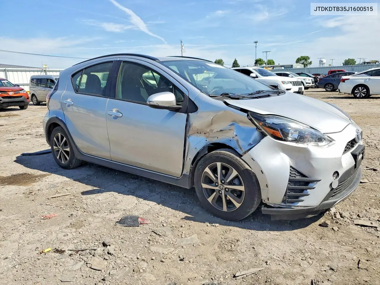 2018 Toyota Prius C Two VIN: JTDKDTB35J1600515 Lot: 55734276