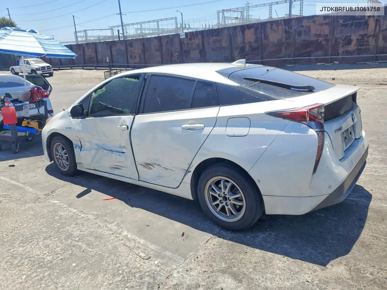 2018 Toyota Prius Two VIN: JTDKBRFU8J3061758 Lot: 56828296