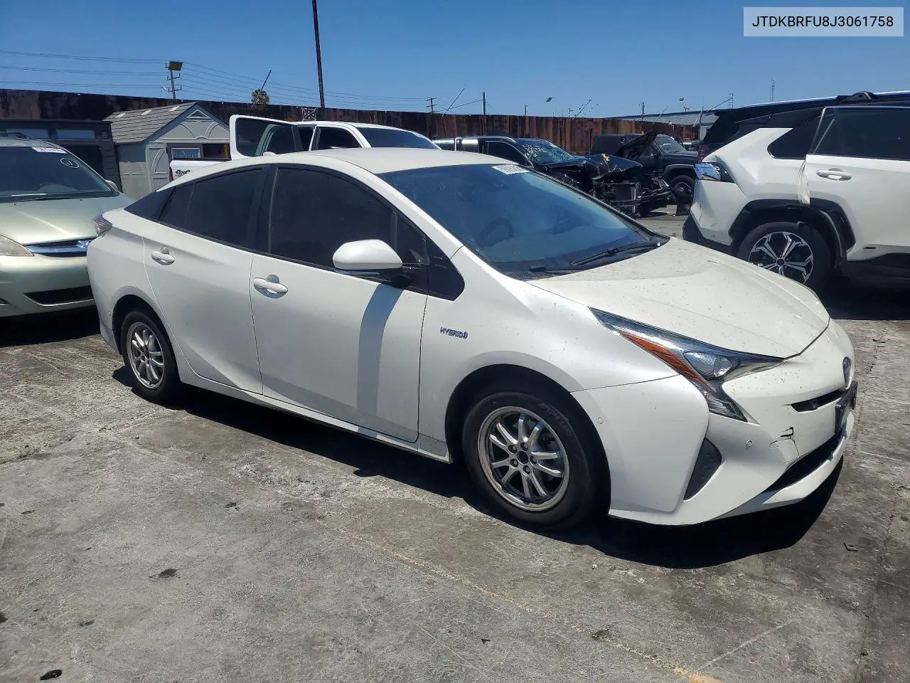 2018 Toyota Prius Two VIN: JTDKBRFU8J3061758 Lot: 56828296