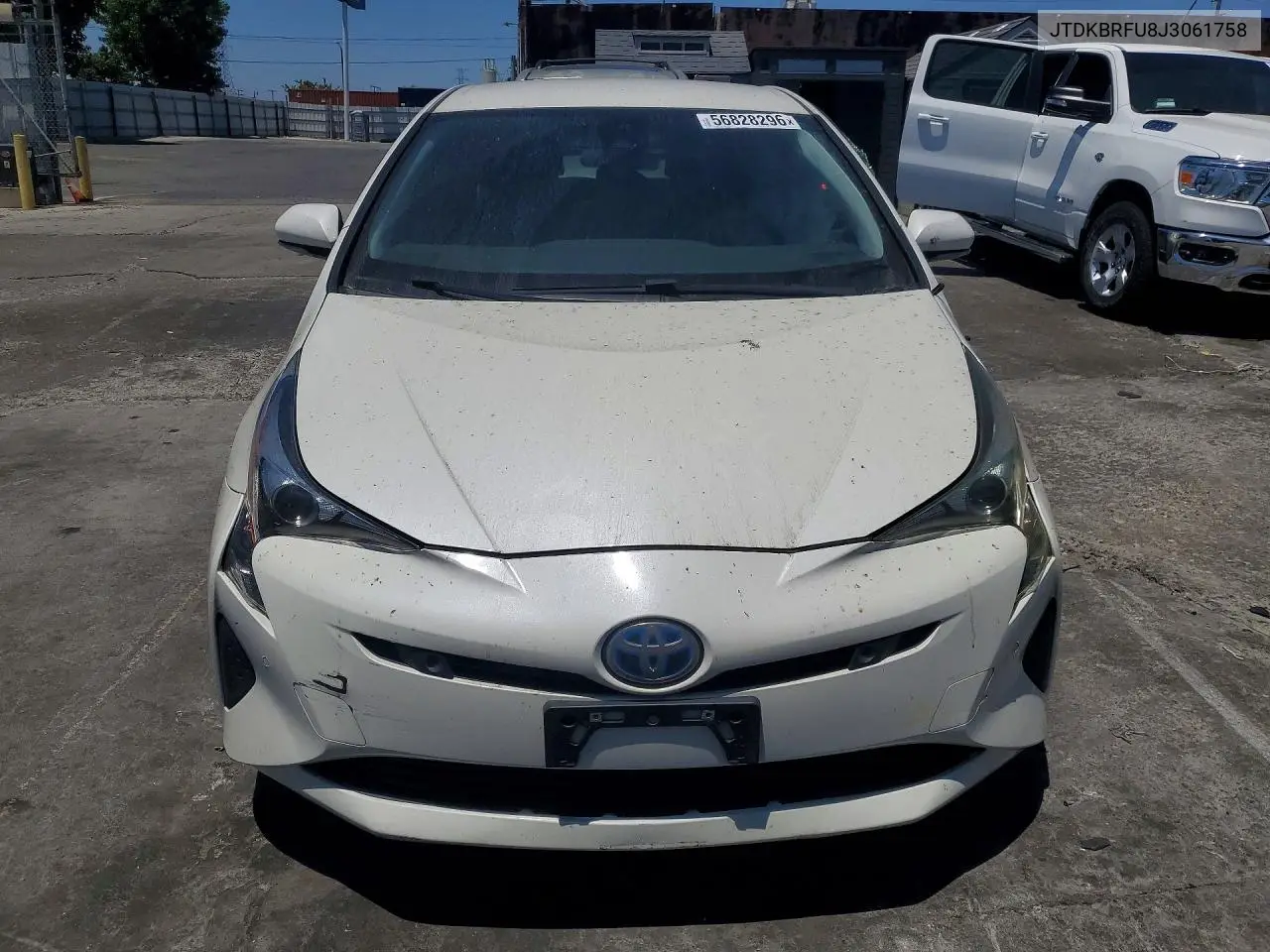 2018 Toyota Prius Two VIN: JTDKBRFU8J3061758 Lot: 56828296