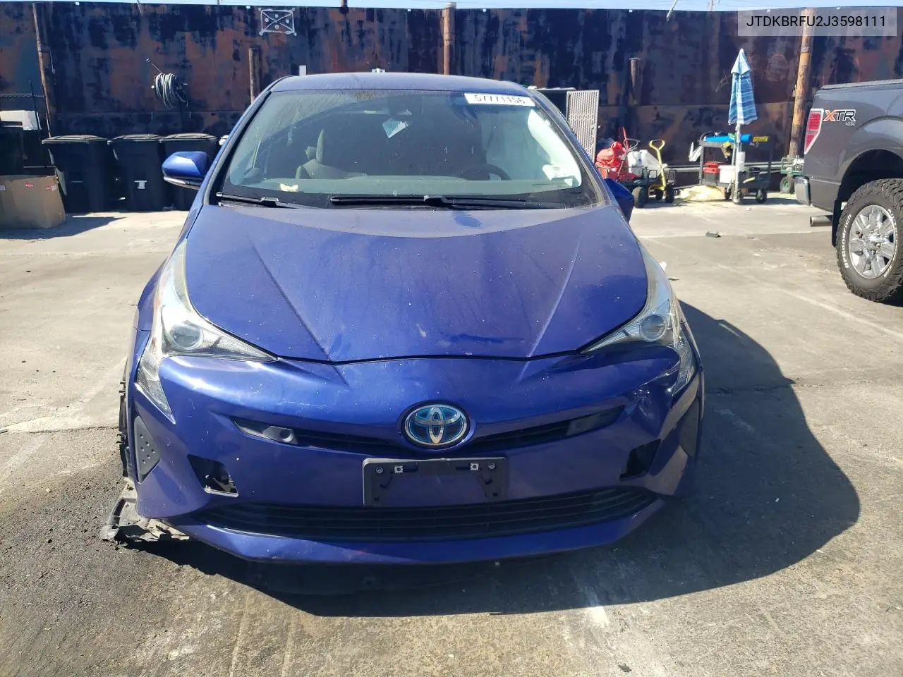 2018 Toyota Prius Two VIN: JTDKBRFU2J3598111 Lot: 57771156