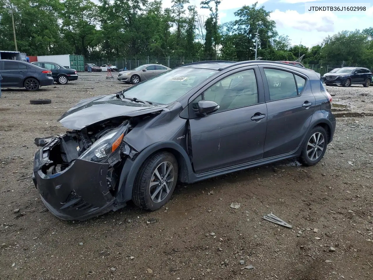 2018 Toyota Prius C One VIN: JTDKDTB36J1602998 Lot: 58608086