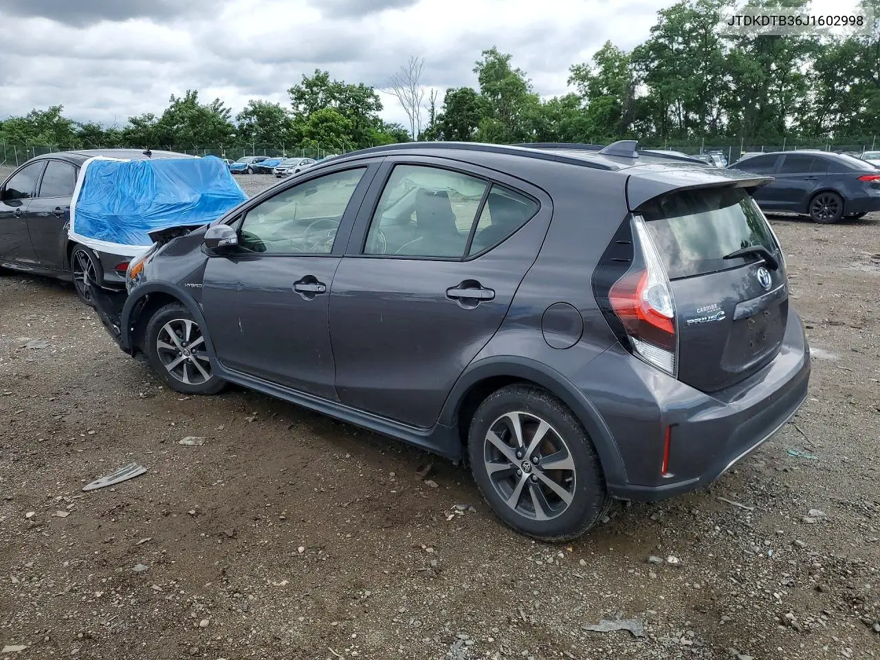 2018 Toyota Prius C One VIN: JTDKDTB36J1602998 Lot: 58608086