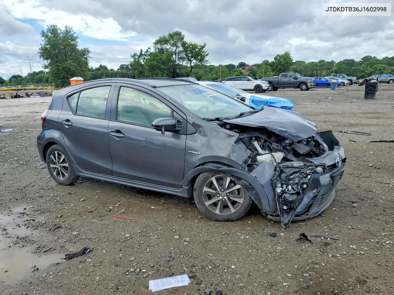 2018 Toyota Prius C One VIN: JTDKDTB36J1602998 Lot: 58608086