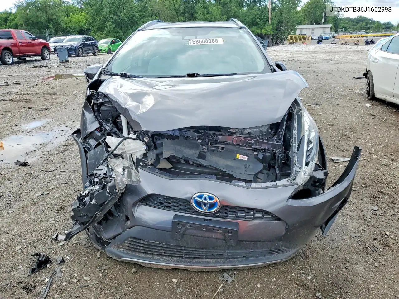 2018 Toyota Prius C One VIN: JTDKDTB36J1602998 Lot: 58608086