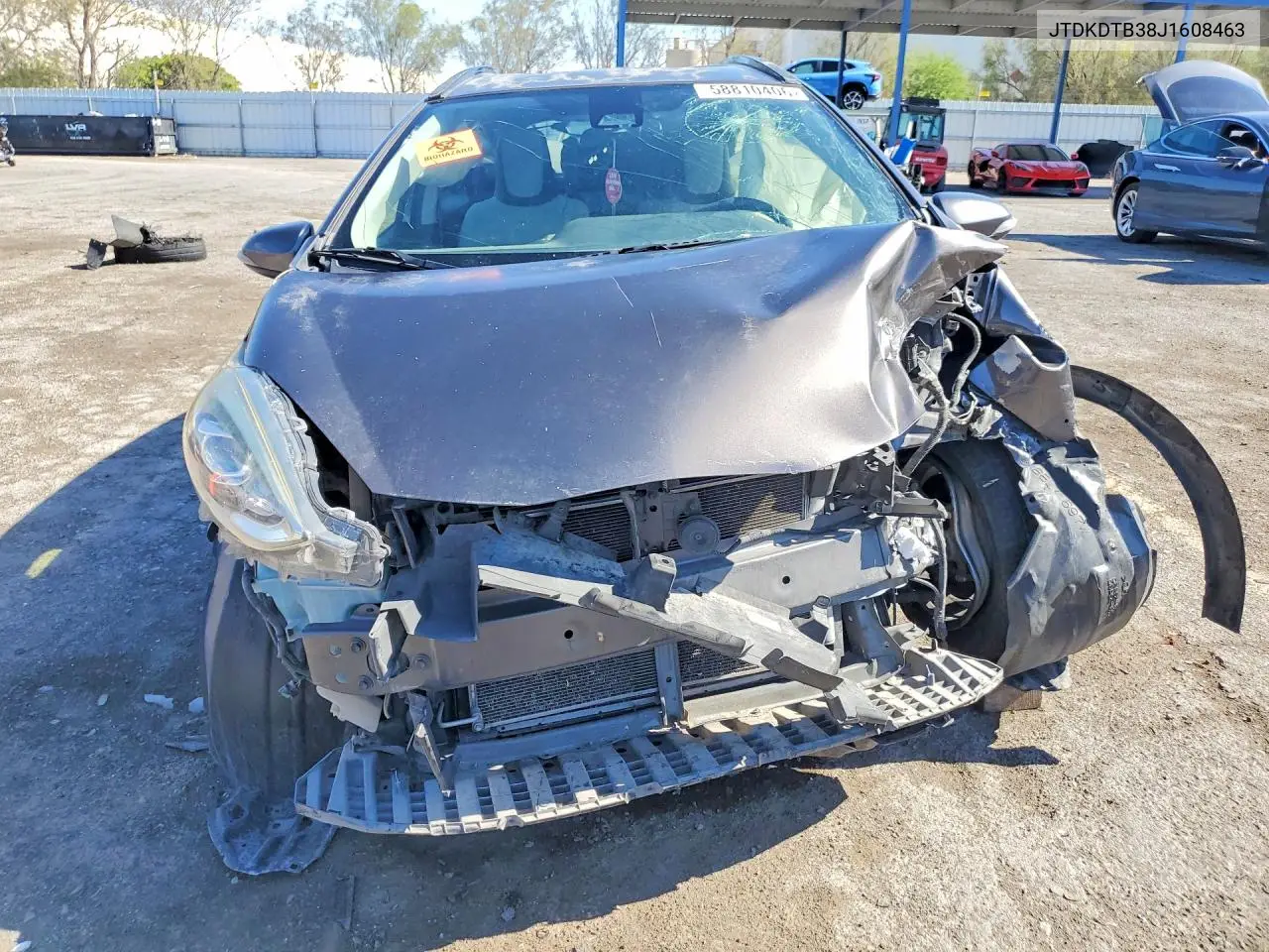 2018 Toyota Prius C One VIN: JTDKDTB38J1608463 Lot: 58810406