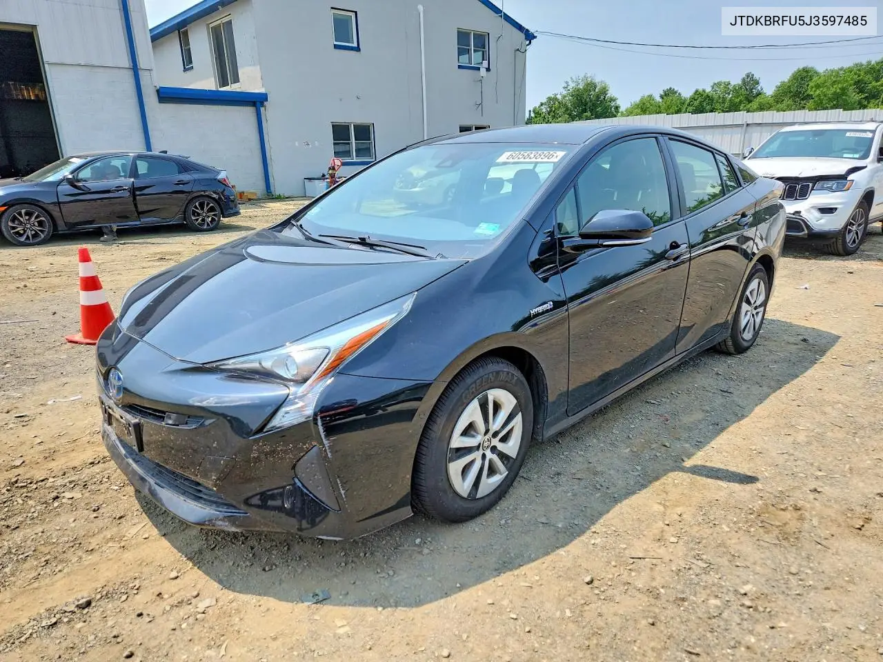 2018 Toyota Prius Two VIN: JTDKBRFU5J3597485 Lot: 60583896