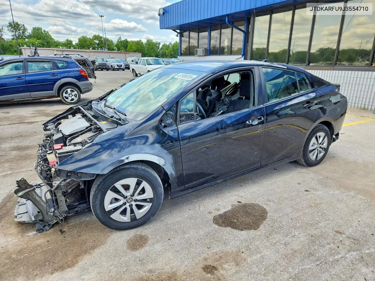 2018 Toyota Prius Two Eco VIN: JTDKARFU9J3554710 Lot: 61956006