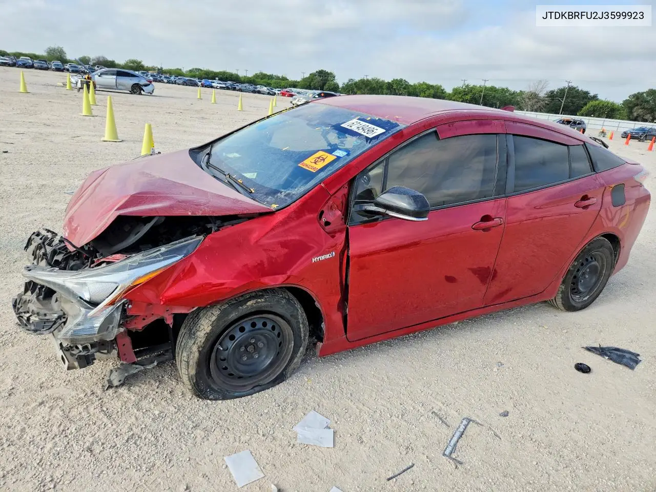 2018 Toyota Prius Two VIN: JTDKBRFU2J3599923 Lot: 62149496