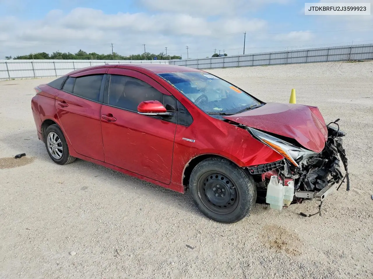 2018 Toyota Prius Two VIN: JTDKBRFU2J3599923 Lot: 62149496