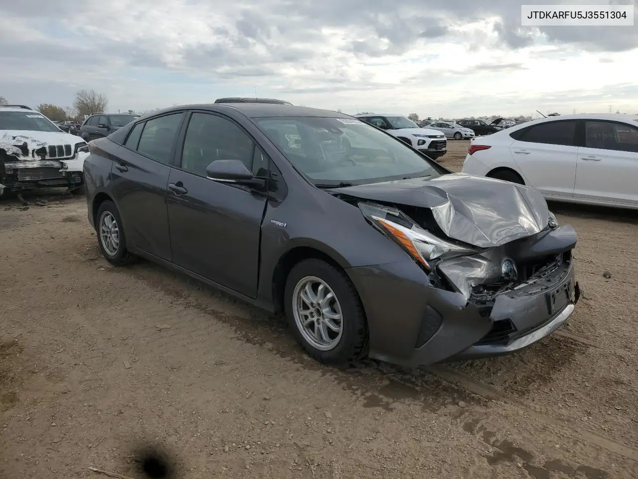 JTDKARFU5J3551304 2018 Toyota Prius