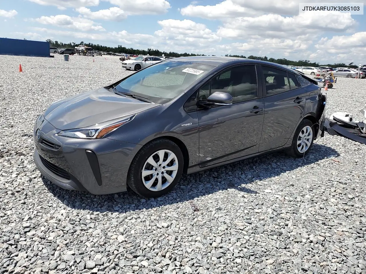 2019 Toyota Prius VIN: JTDKARFU7K3085103 Lot: 53225965