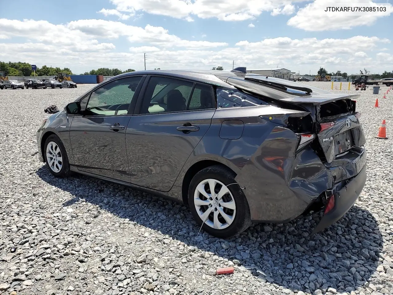 2019 Toyota Prius VIN: JTDKARFU7K3085103 Lot: 53225965