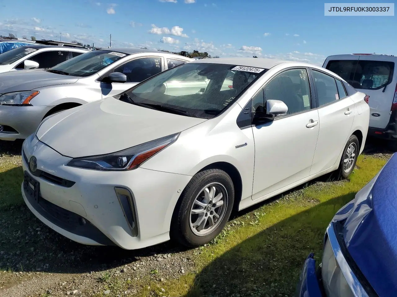 JTDL9RFU0K3003337 2019 Toyt Prius