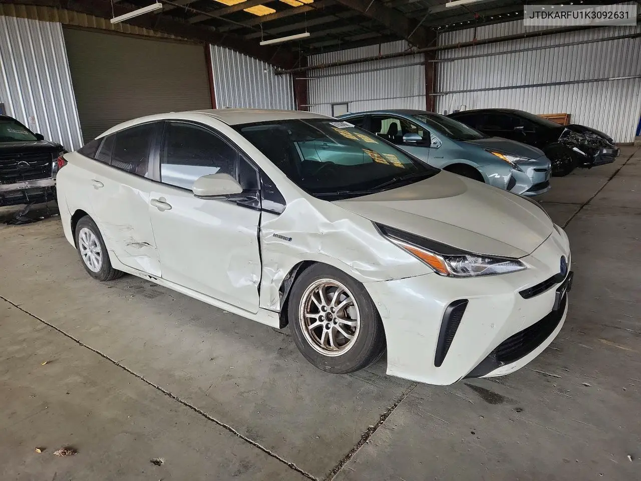 2019 Toyota Prius Le VIN: JTDKARFU1K3092631 Lot: 61633436