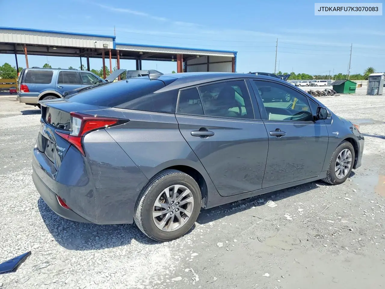 2019 Toyota Prius Xle VIN: JTDKARFU7K3070083 Lot: 62018186