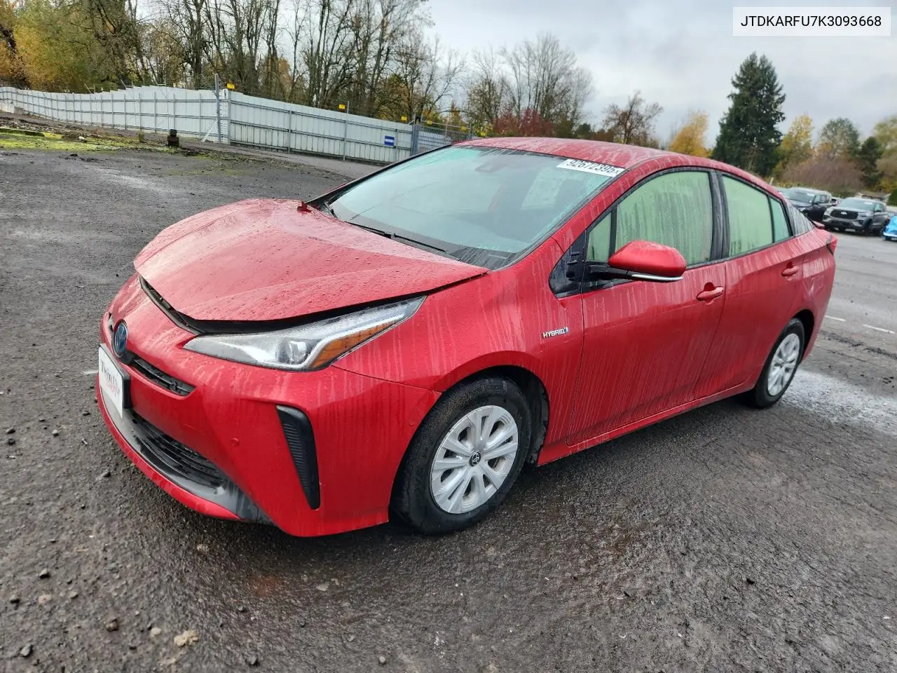 JTDKARFU7K3093668 2019 Toyota Prius