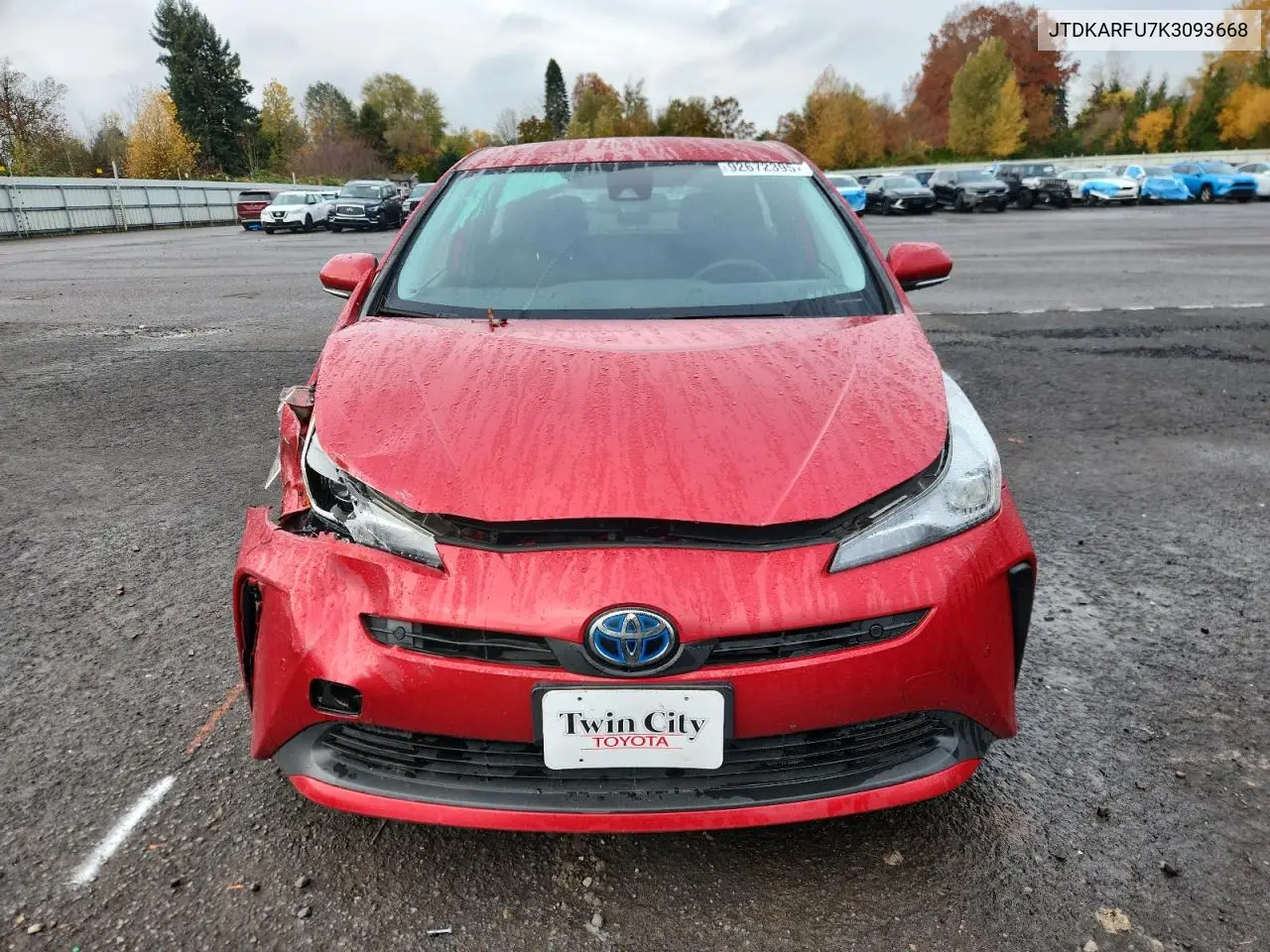 JTDKARFU7K3093668 2019 Toyota Prius