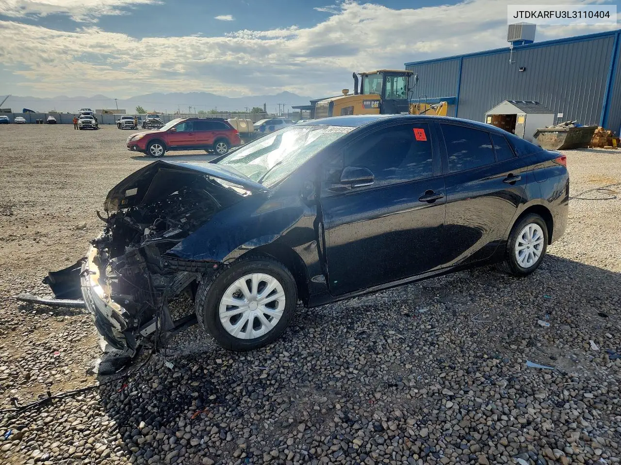 2020 Toyota Prius Le VIN: JTDKARFU3L3110404 Lot: 60151816