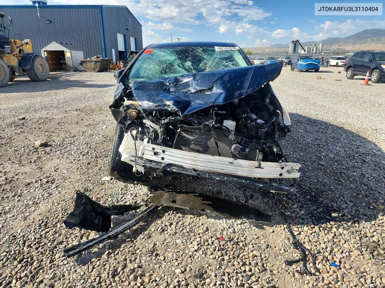 2020 Toyota Prius Le VIN: JTDKARFU3L3110404 Lot: 60151816