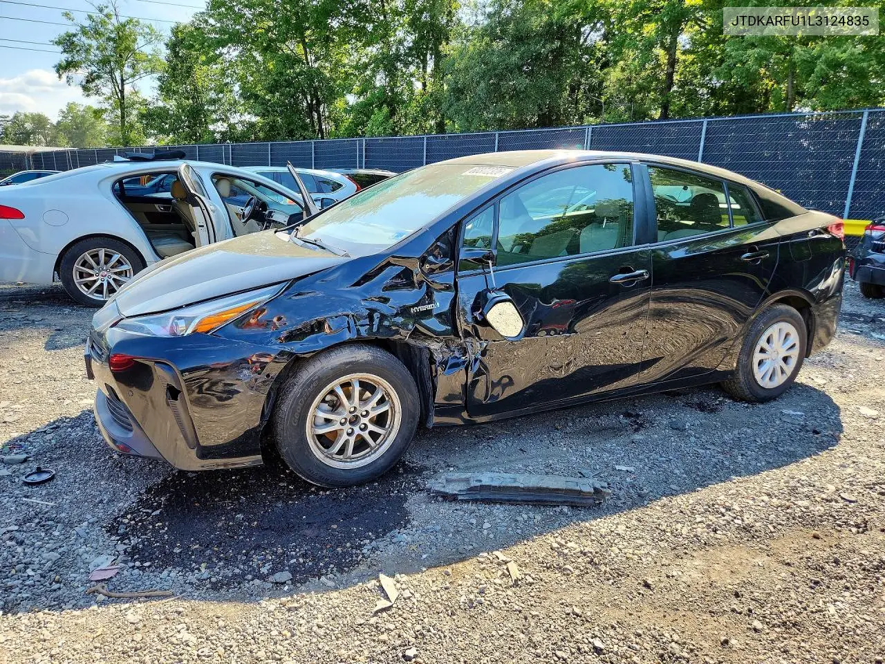 2020 Toyota Prius Le VIN: JTDKARFU1L3124835 Lot: 60372326