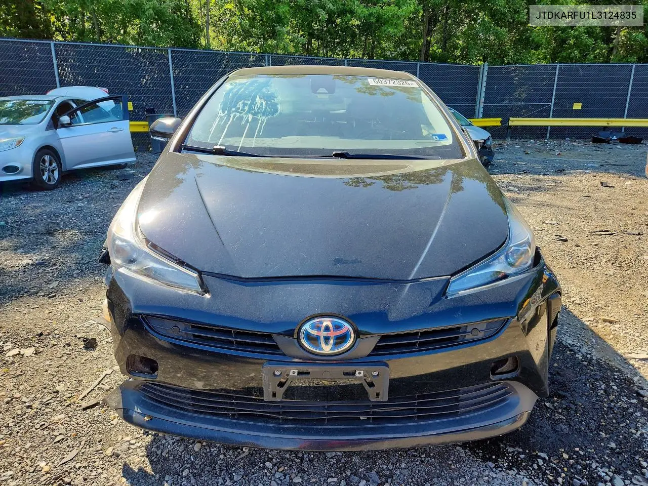 2020 Toyota Prius Le VIN: JTDKARFU1L3124835 Lot: 60372326