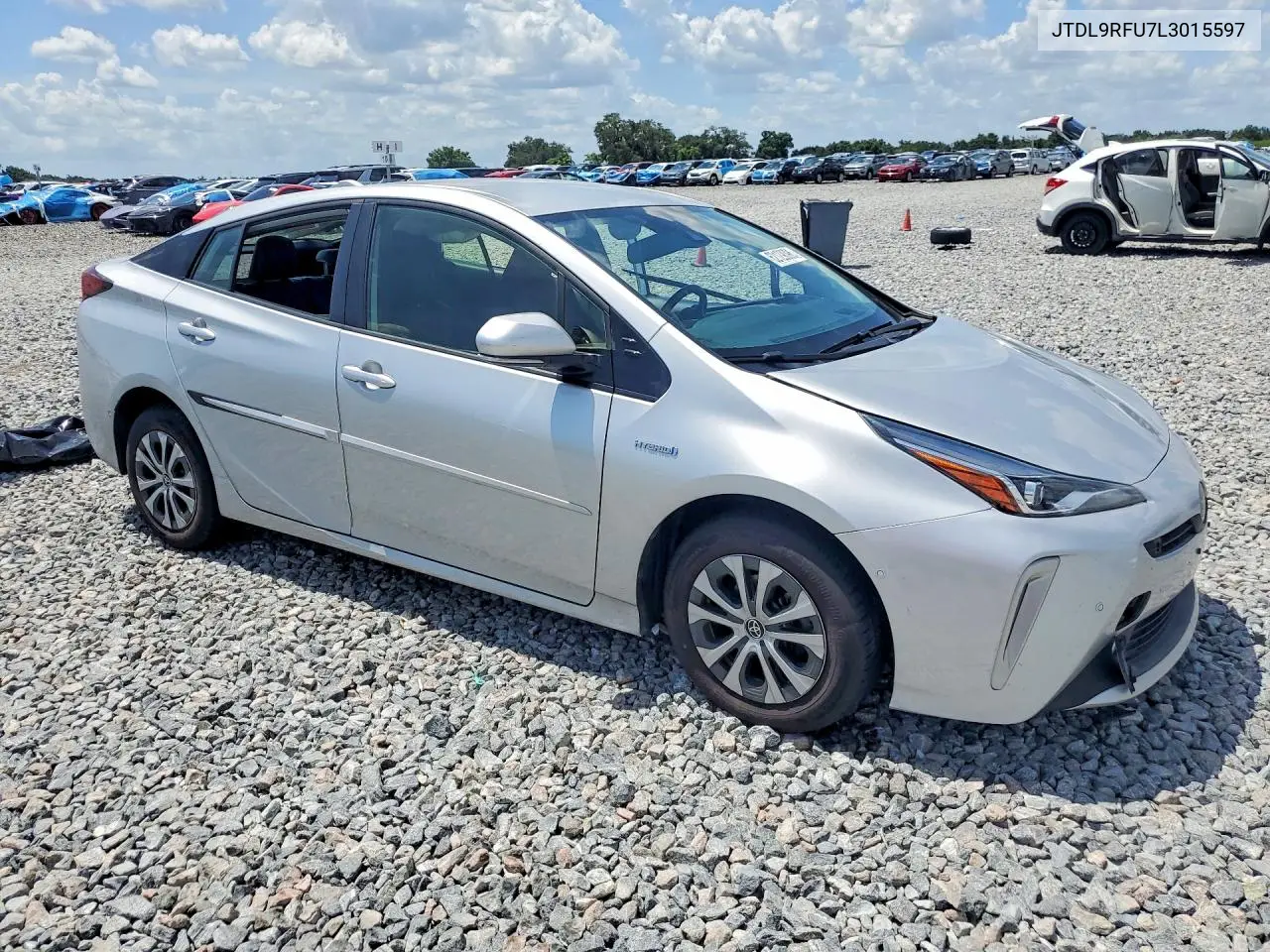 2020 Toyota Prius Xle Awd-E VIN: JTDL9RFU7L3015597 Lot: 62129096