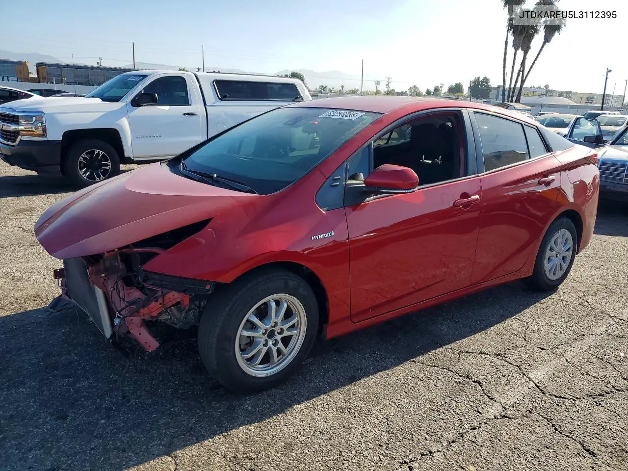 2020 Toyota Prius L Eco VIN: JTDKARFU5L3112395 Lot: 62256036