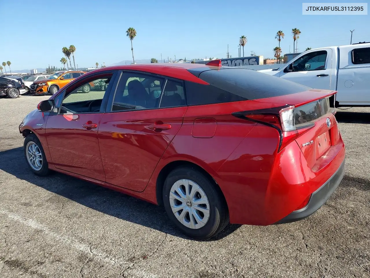 2020 Toyota Prius L Eco VIN: JTDKARFU5L3112395 Lot: 62256036