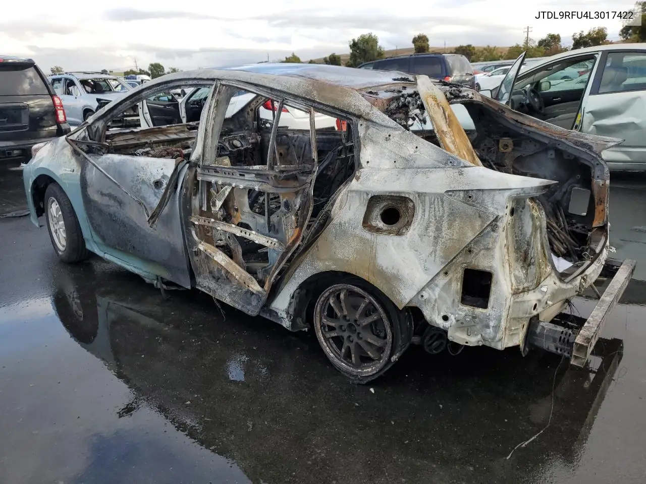 JTDL9RFU4L3017422 2020 Toyota Prius Le